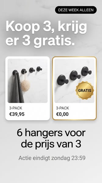 Koop er 3, krijg er 3 gratis van ons!