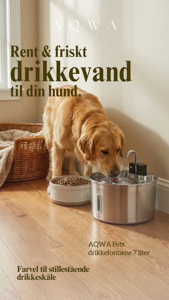 Prøv AQWA Pets Drikkefontæne