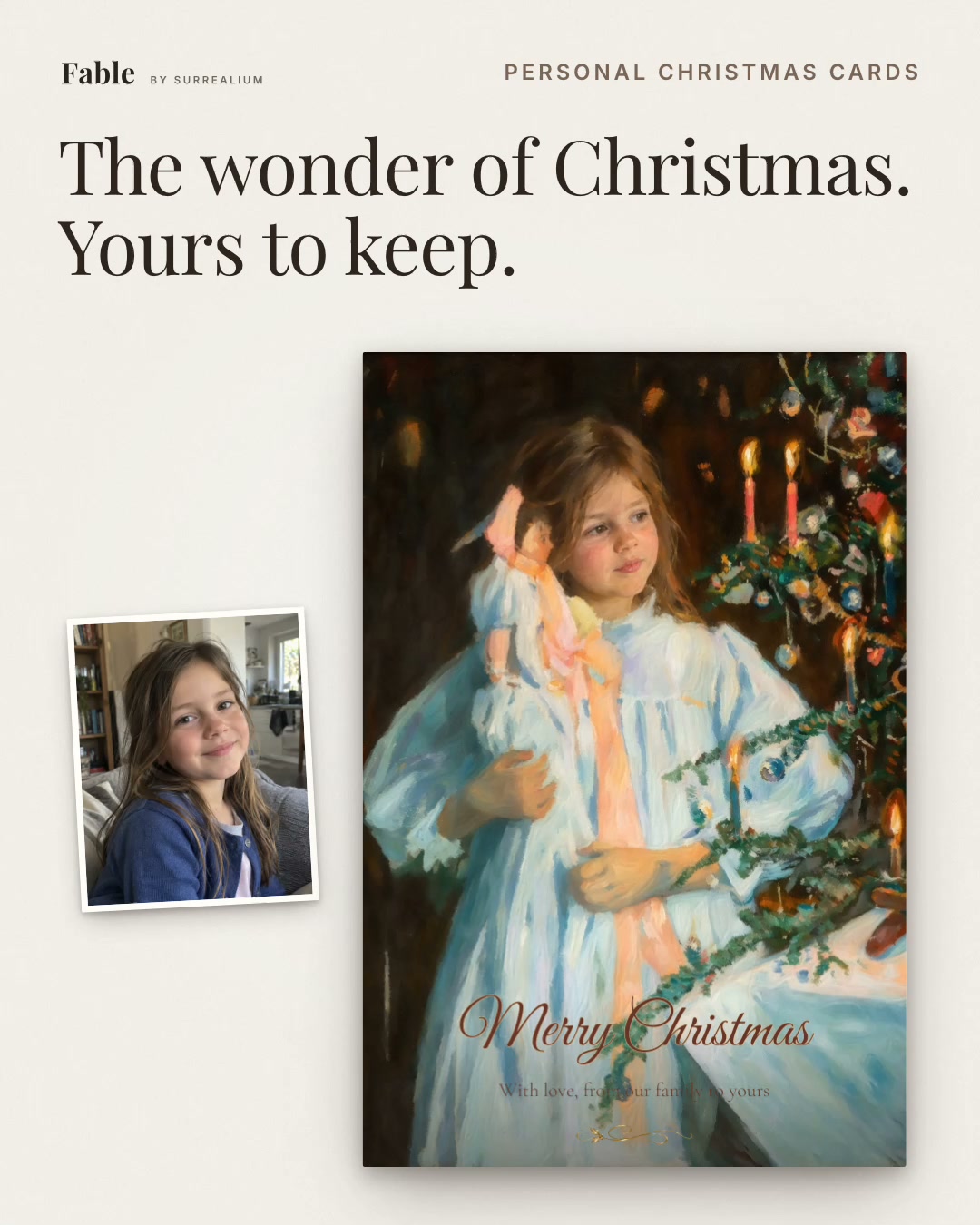 Their little face. Christmas magic.