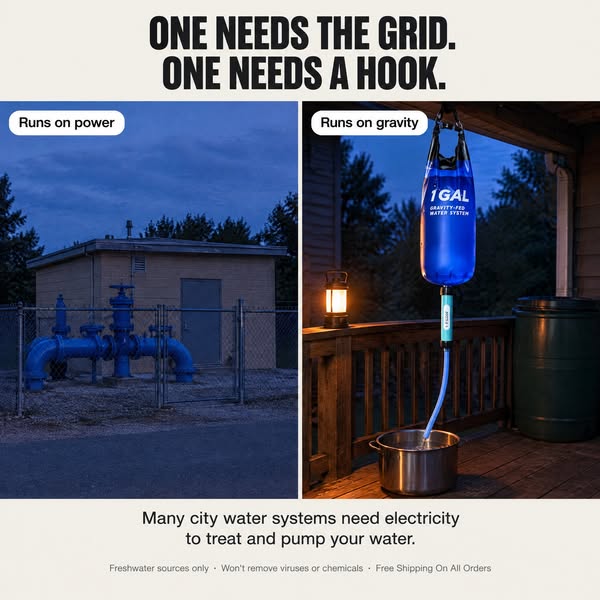 Where would you put two weeks of water?