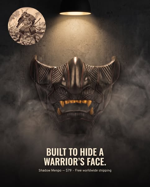Built to hide a warrior's face