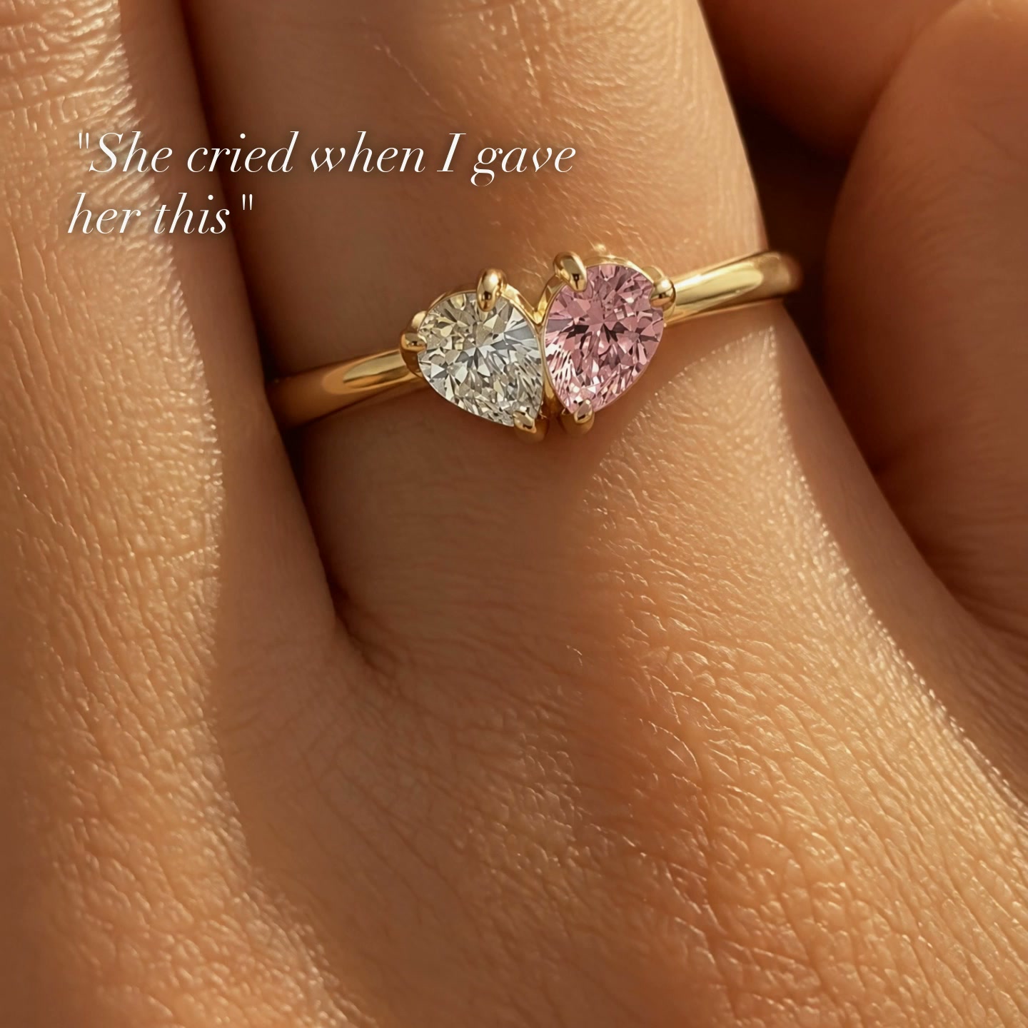 Two birthstones, one heart, one bond