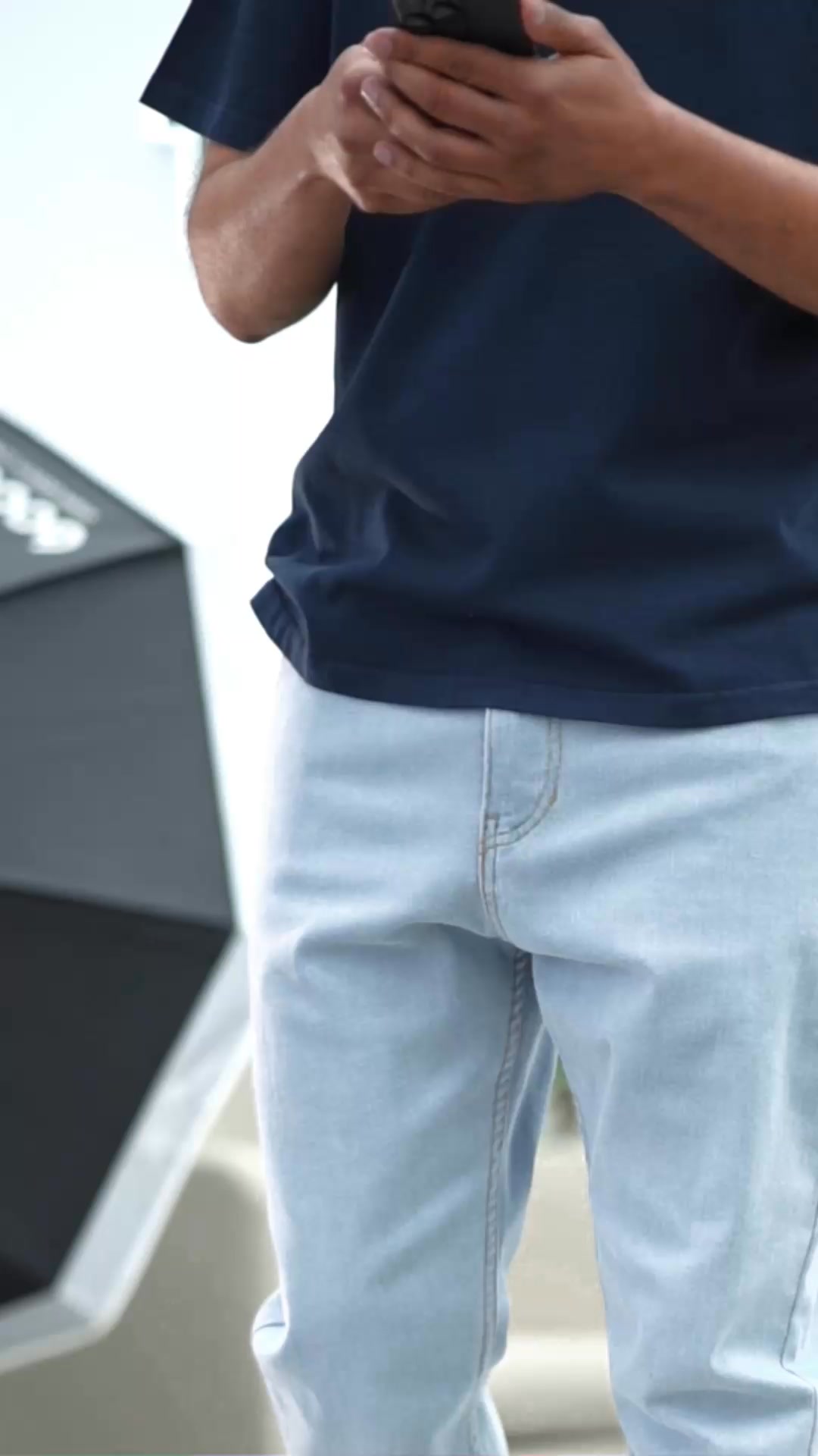 Jogpant jeans bleach