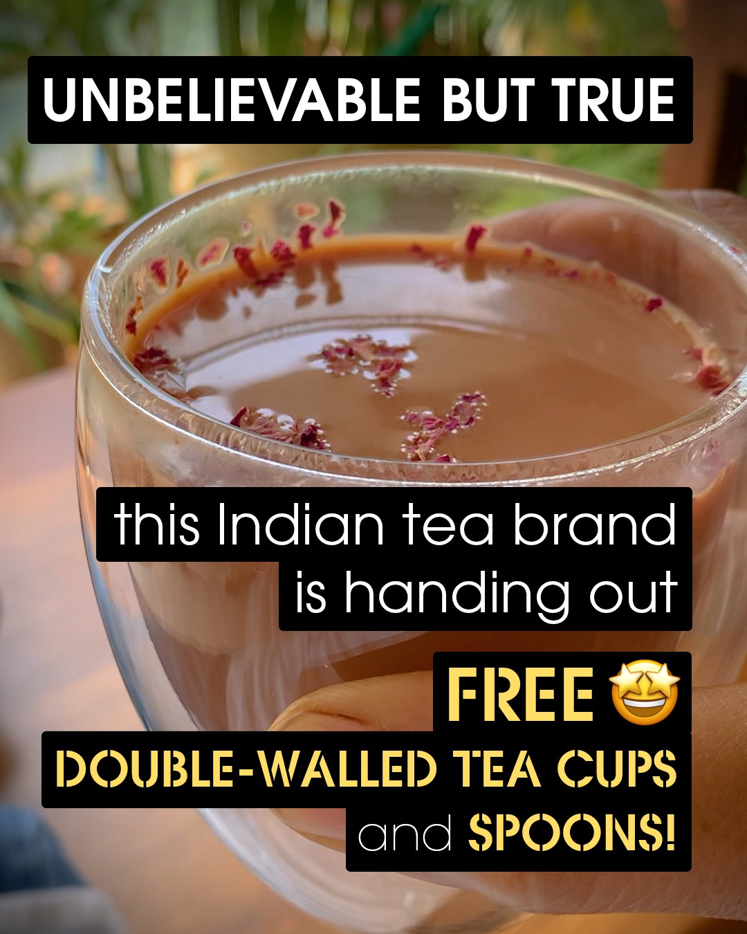 Free Double Walled Cup + Spoon