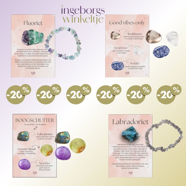 Shop nu met 20% korting