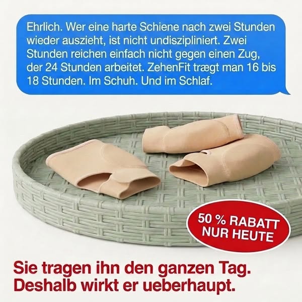 Endlich. Eine Hallux-valgus-Behandlung, die wirklich wirkt — ohne Operation.