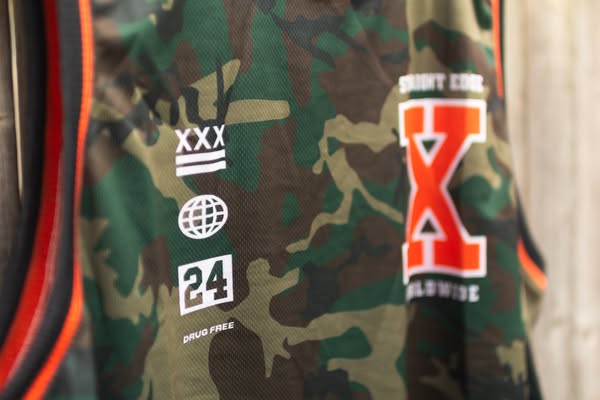 Straight Edge Drug Free Team Jersey in Woodland Camo
