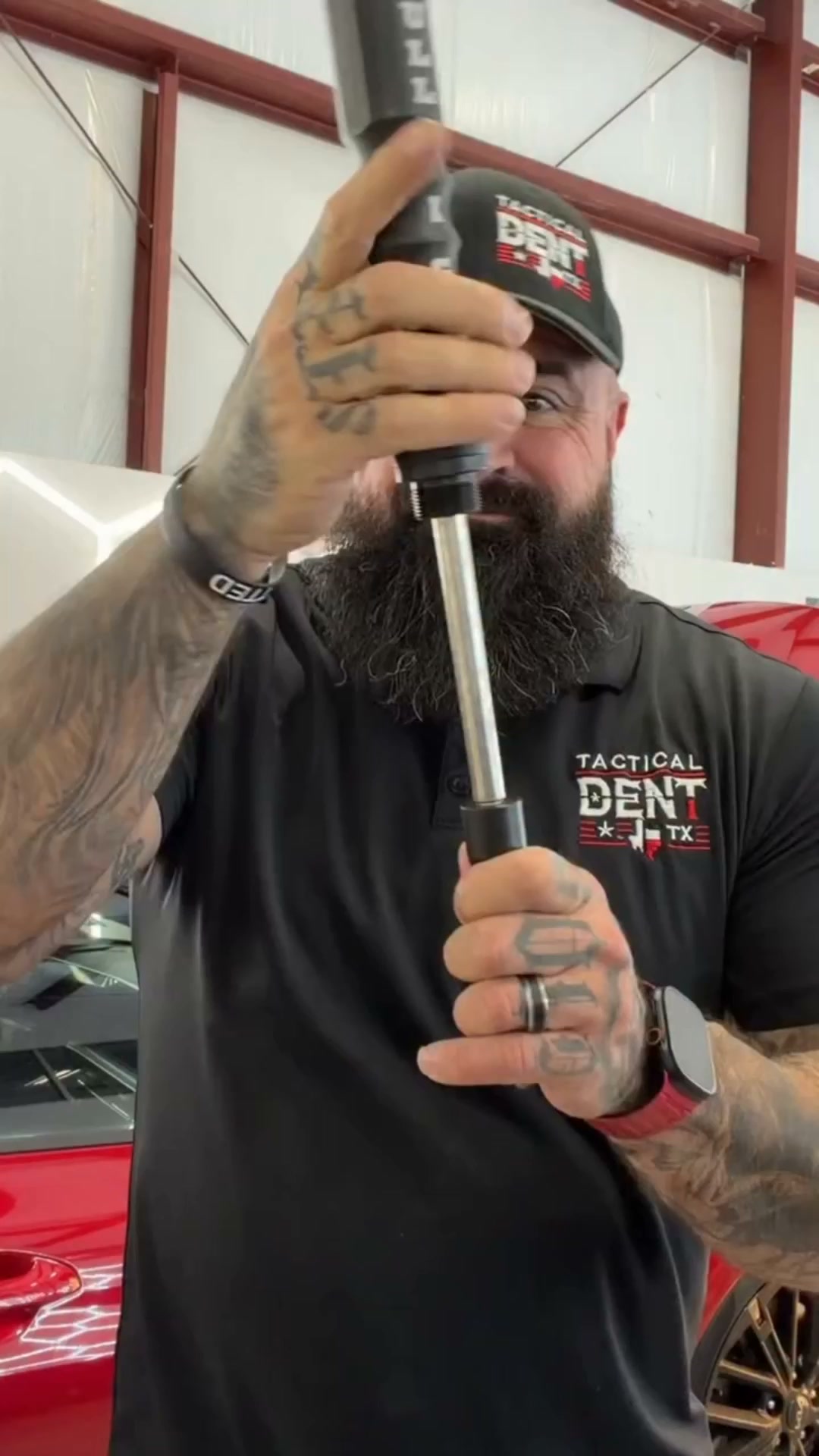 Spring‑Assisted Pulling Hammer – Dual Mode (Spring or Manual), for Cold‑Glue Dent Repair