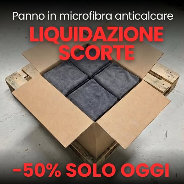 Il panno magico che pulisce con l'acqua