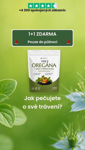 Komplex oregano + černý kmín: 1+1 zdarma