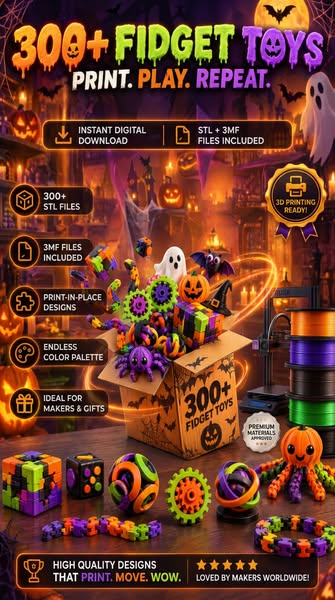 Print 300+ Fidget Toys