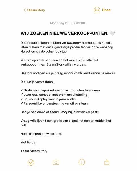 Wij zoeken nieuwe verkooppunten.