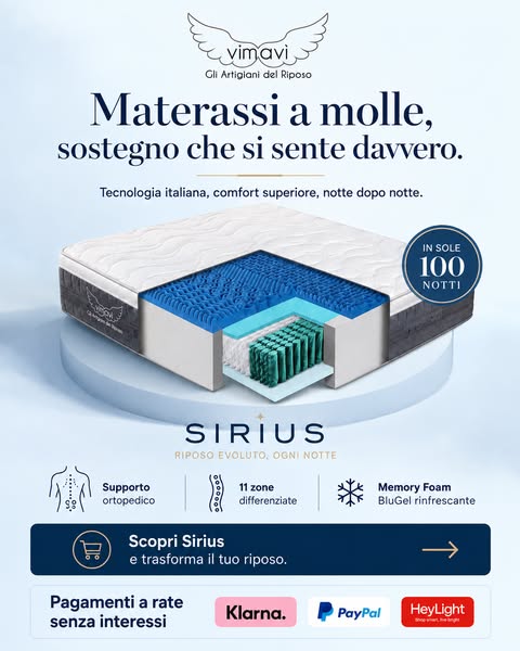 Il materasso che sostiene davvero la tua schiena