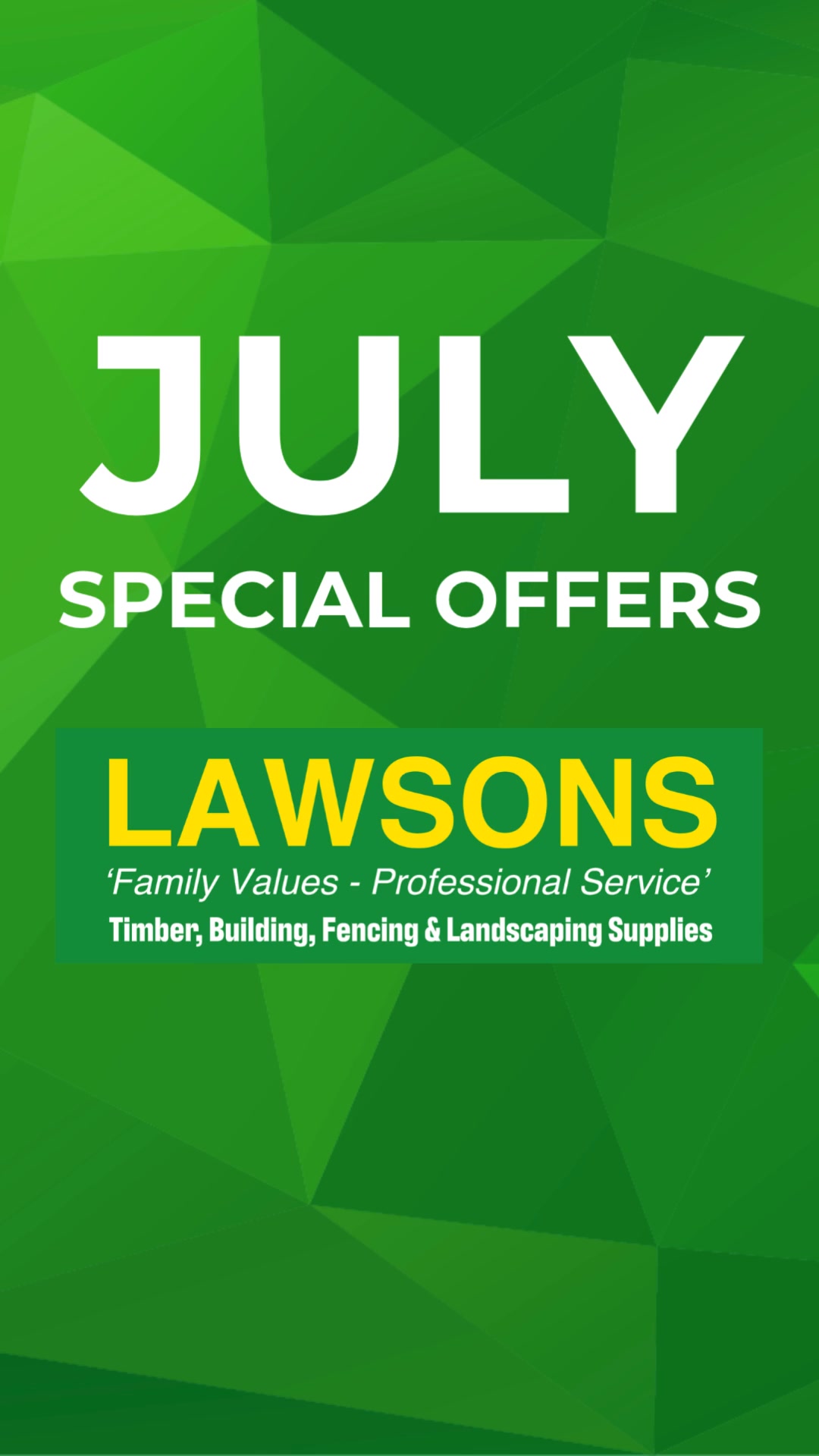 July Savings at Lawsons