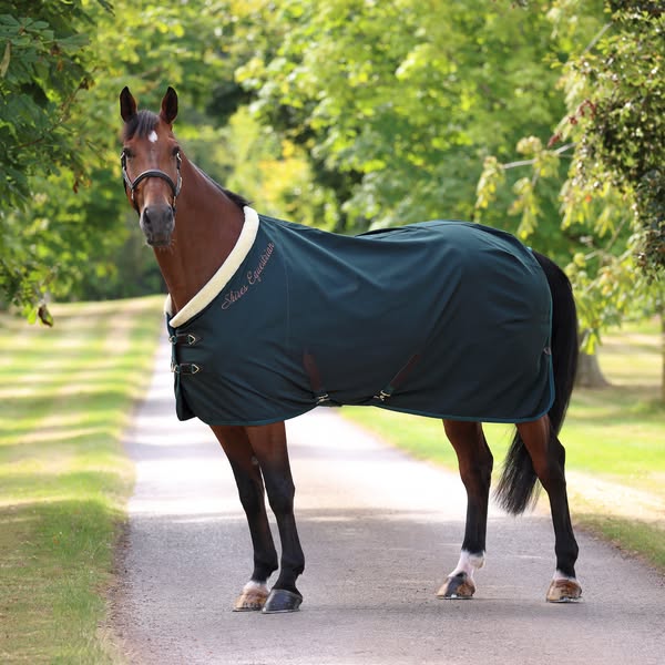 10228 - Shires Deluxe Stable Sheet - GREEN / 5'3" / 63"