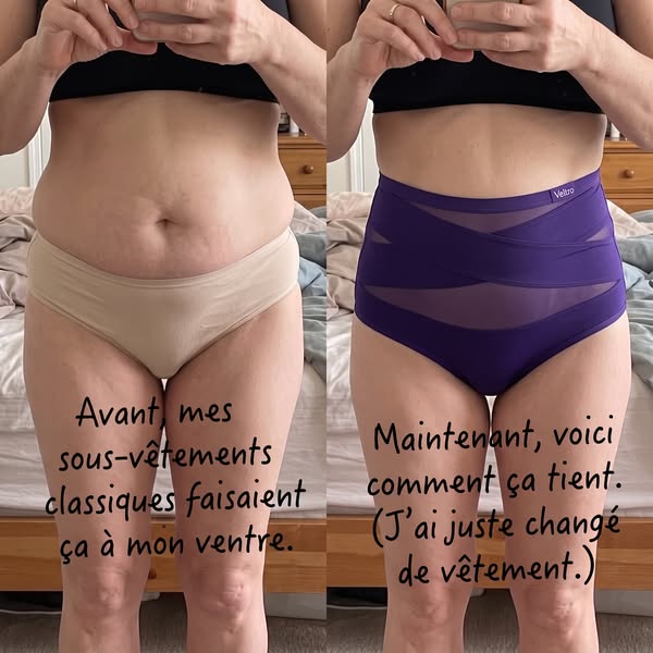 Avant, mes sous-vêtements classiques faisaient ça à mon ventre — maintenant, voici comment ça tient