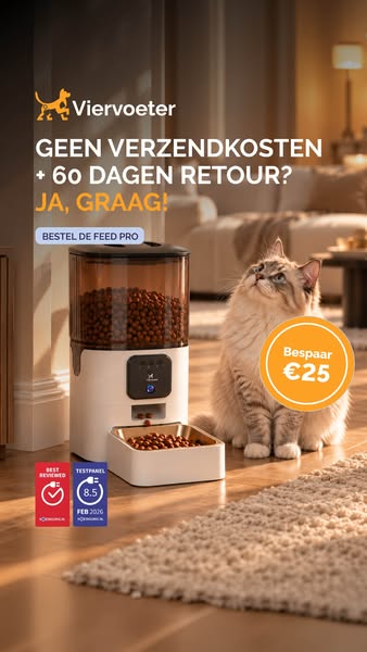 Nooit meer twijfelen of je huisdier gevoed is