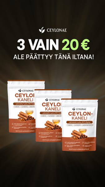 Ceyloninkaneli 7200 mg + MCT-öljy