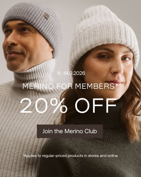 20% off for Merino Club members
