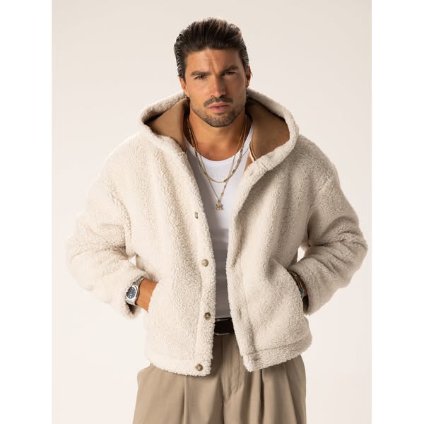 SHEARLING JACKET IN CREAM