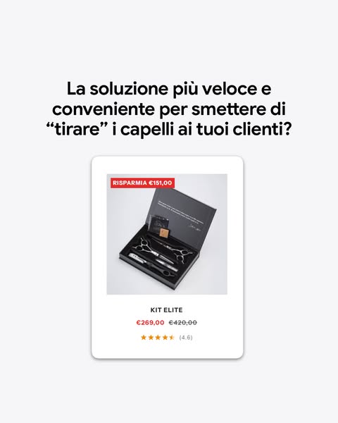 Smetti di tirare i capelli ai tuoi clienti!