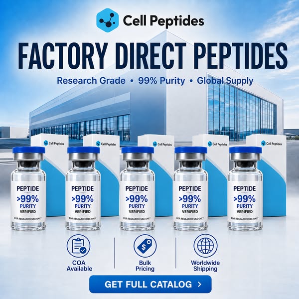 We‘re a GMP-certified peptide manufacturer.Direct from our lab to you — no middlemen.
