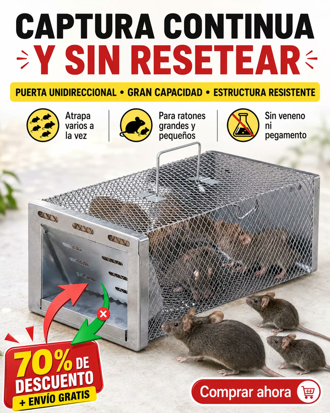 70% de descuento + envío gratis
