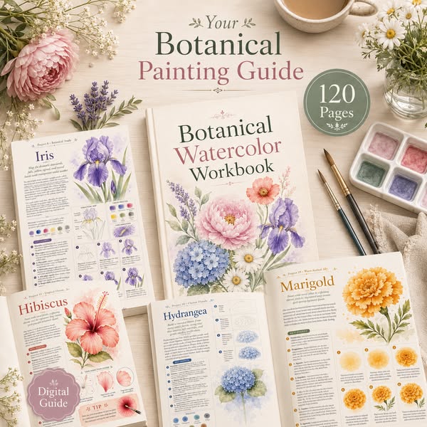 Paint Beautiful Watercolor Flowers Step by Step