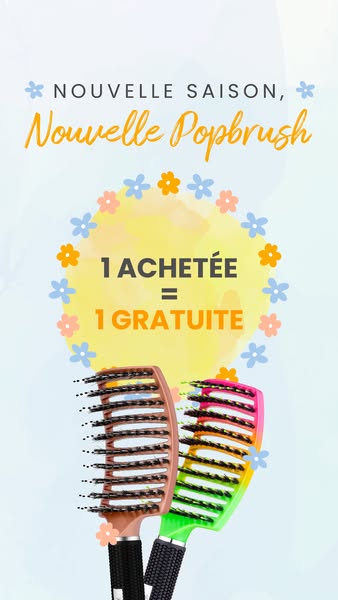 1 Brosse OFFERTE pour le printemps