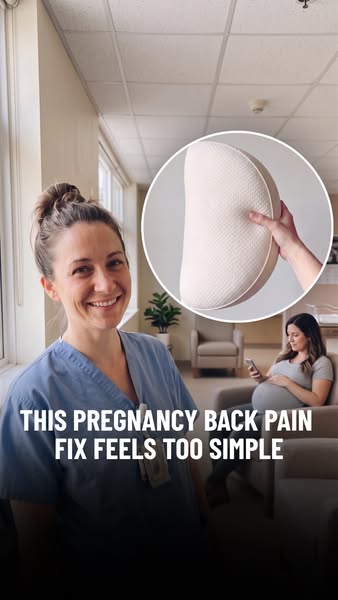 THIS pregnancy back pain fix feels too simple…