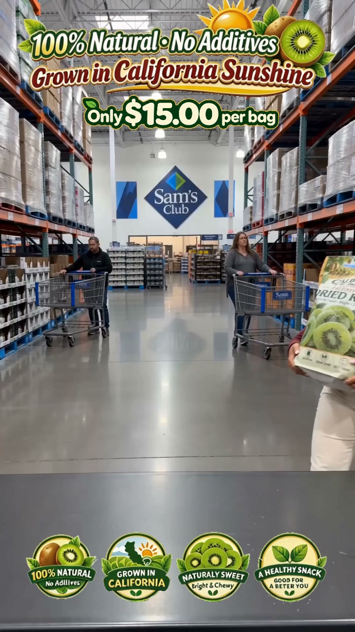 California-Grown Dried Green Kiwi — A Bright, Chewy Fruit Snack for Active Living