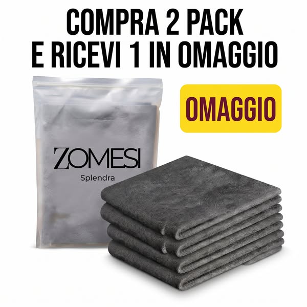 Il panno magico che pulisce con l'acqua