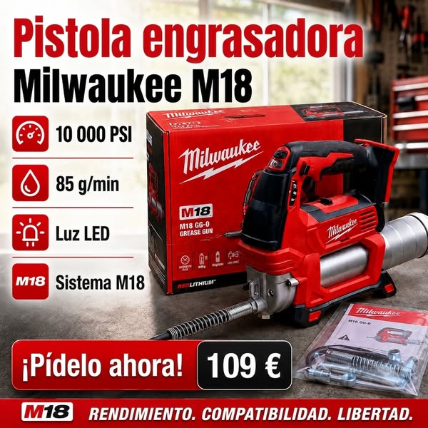 10.000 PSI. La grasera que los profesionales eligen.