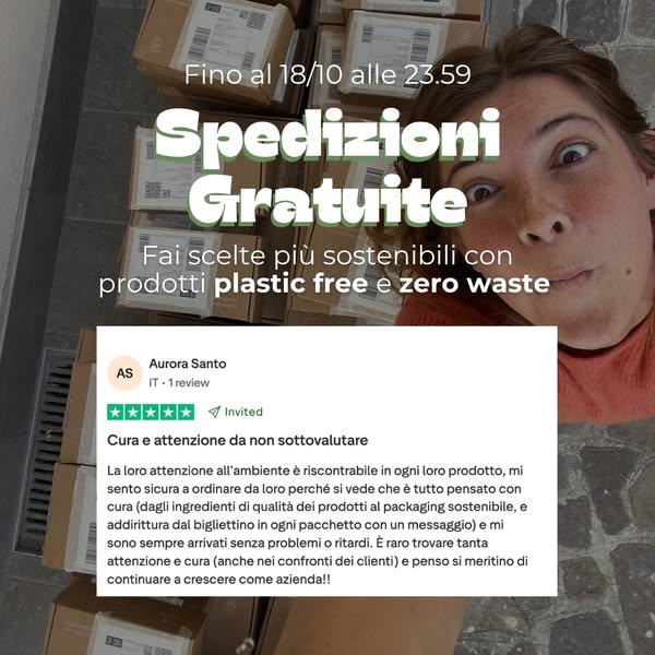 Spedizione gratuita fino al 18/10