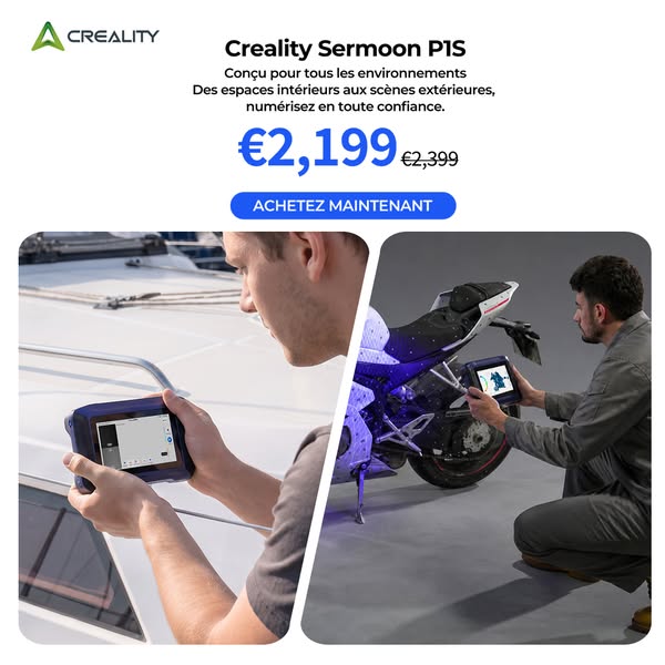 Scanner 3D Sermoon P1S — 0,02 mm