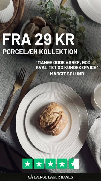 Smukt porcelæn - fra kun 25 kr.