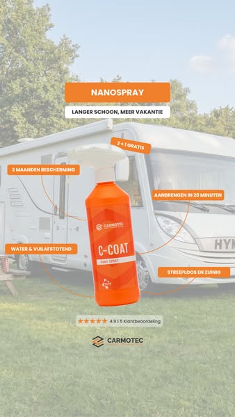 Uw camper of caravan beschermen was nog nooit zo makkelijk.