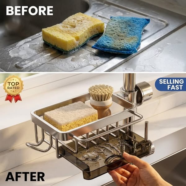 Multifunctional Aluminium Faucet Rack