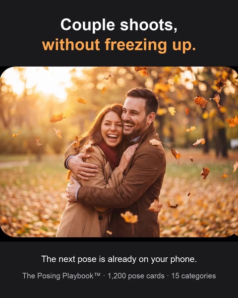 The Posing Playbook™ — 1,200 Pose Cards in 15 Categories