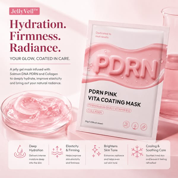 JellyVeil™ Salmon DNA PDRN Collagen Jelly Gel Mask
