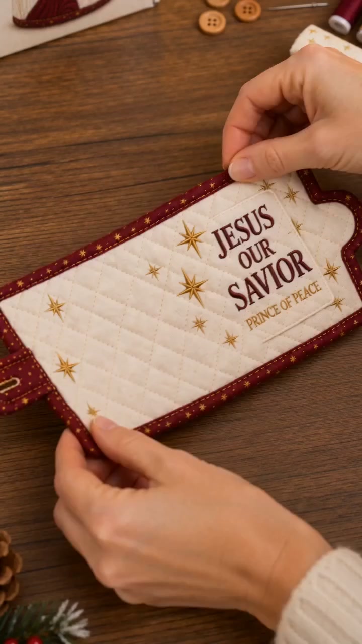 Beginner-Friendly Christmas Faith Mug Cozy Sewing Kit
