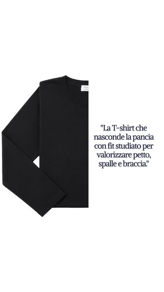 Una T-shirt pensata per il fisico reale.