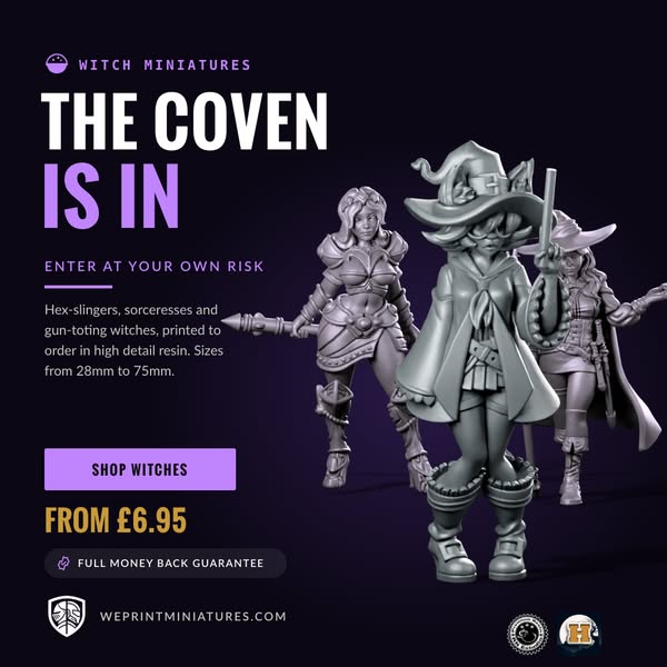 The Coven Is In: Witch Miniatures