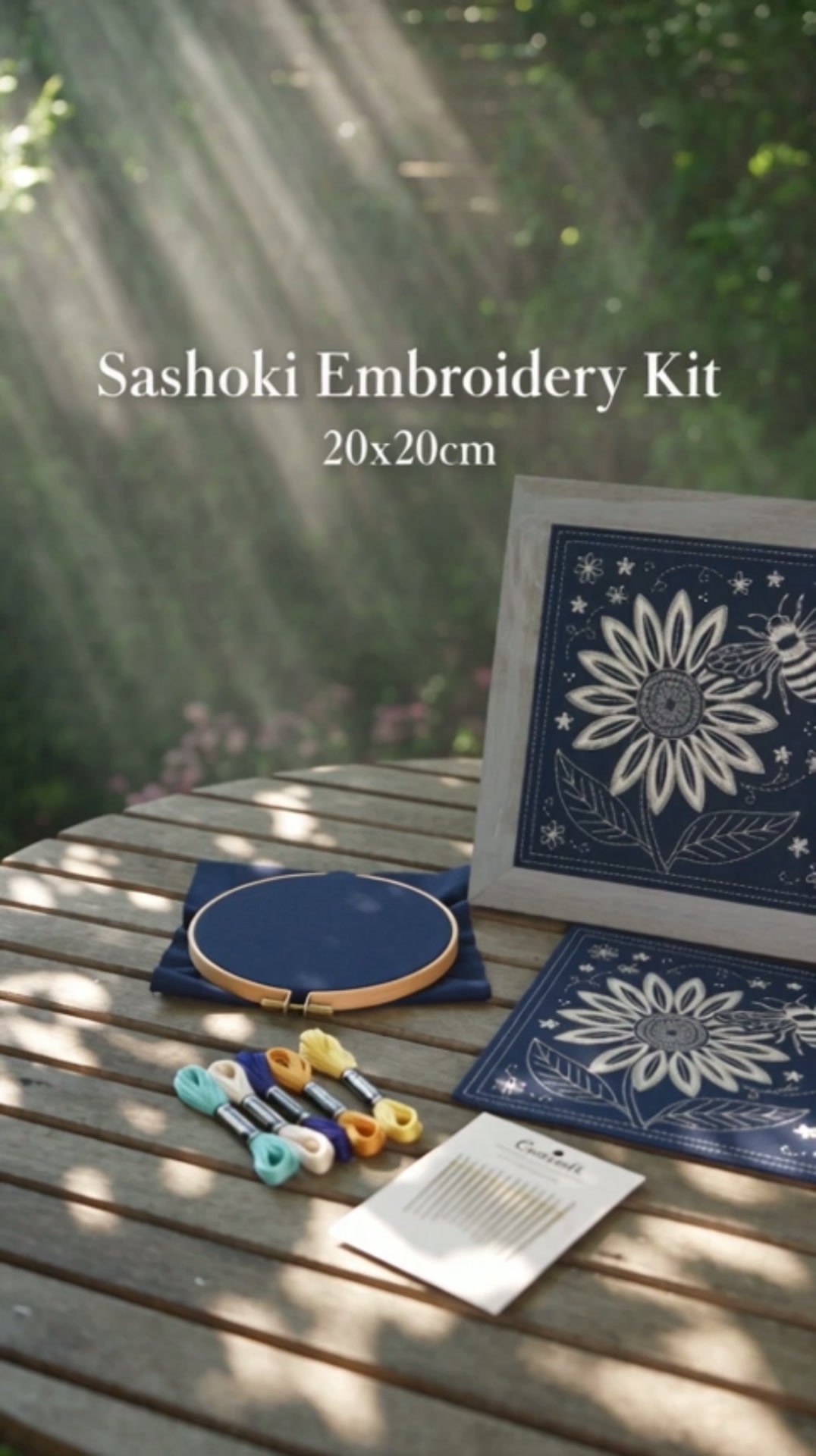Sashiko Embroidery Kit For Beginner