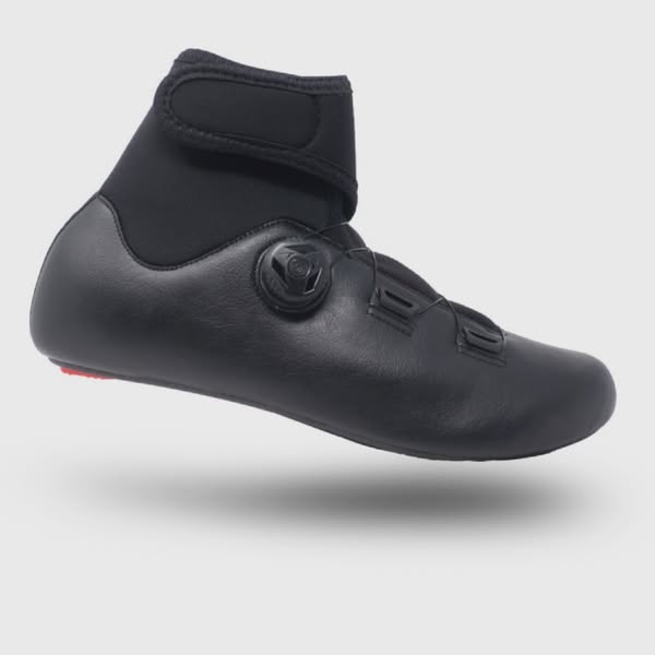 Win zapatillas de invierno de carretera negras