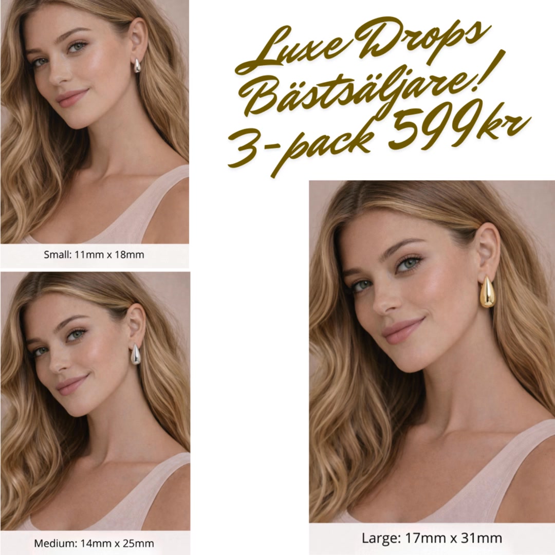 Luxe Drops – 3-pack 599 kr