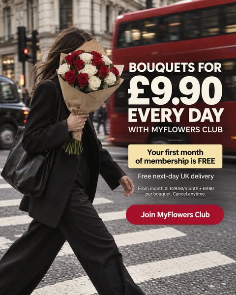 £9.90 Any Bouquet