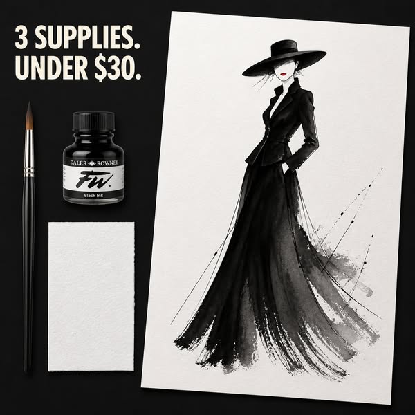 Learn the Classic French Art of Watercolor Fashion Illustration