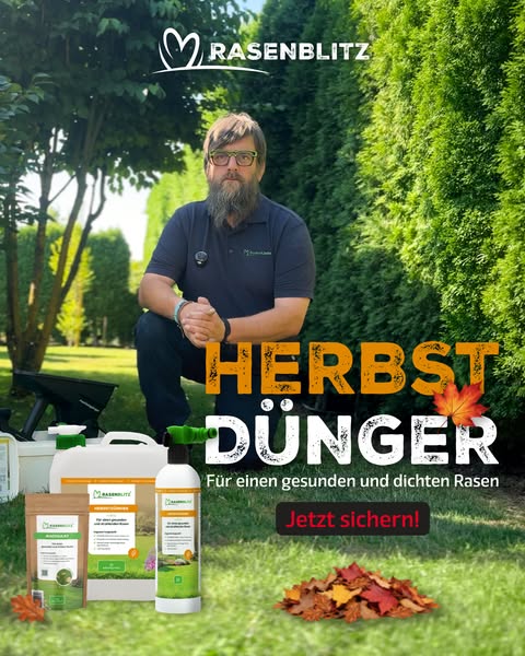 RASENBLITZ Herbstdünger: Jetzt düngen, im Frühjahr freuen