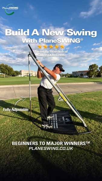 World’s #1 Golf Swing Trainer! Swing Like a Champion At-Home w/ PlaneSWING®